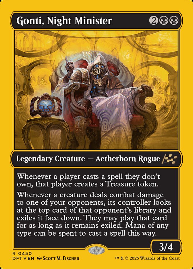 Gonti, Night Minister 450 (Aetherdrift)  - Foil | Good Games Adelaide SA