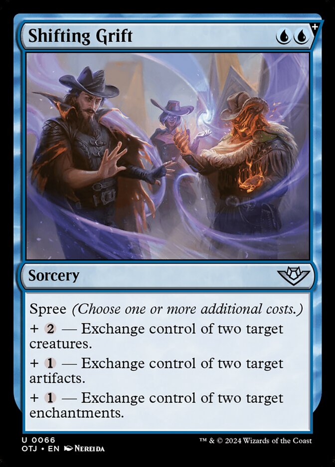Shifting Grift 66 (Outlaws of Thunder Junction)  - Foil | Good Games Adelaide SA