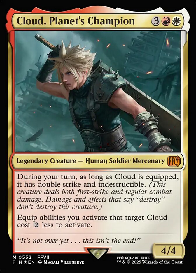Cloud, Planet's Champion 552 (FINAL FANTASY)  - Foil | Good Games Adelaide SA