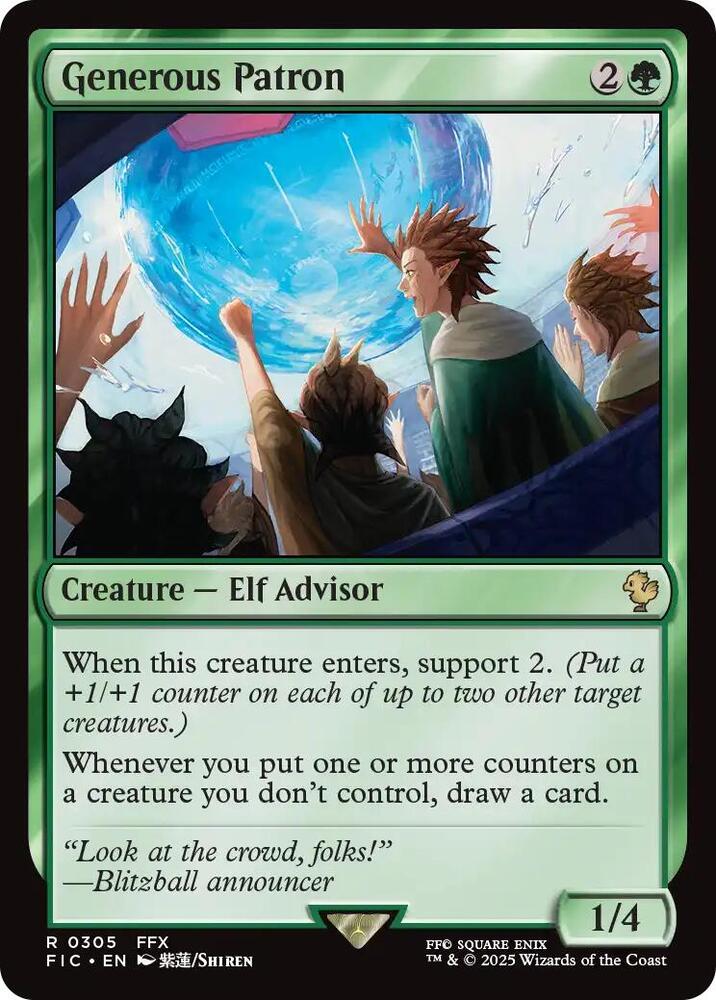 Generous Patron 305 (Commander: FINAL FANTASY)  - Foil | Good Games Adelaide SA