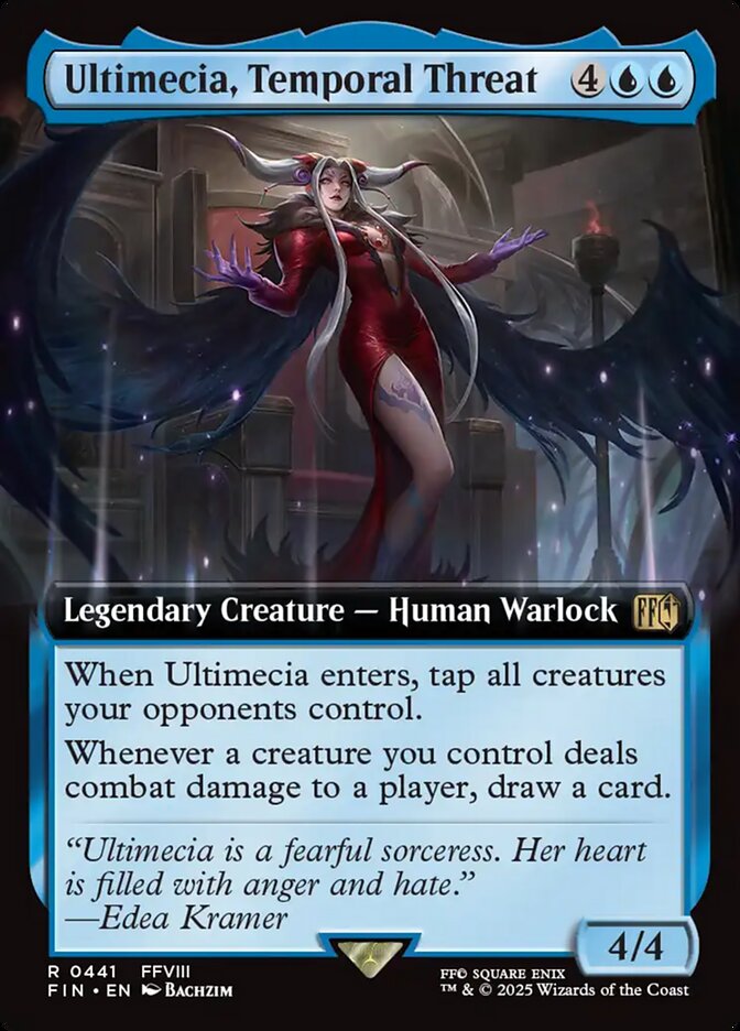 Ultimecia, Temporal Threat 441/309 (FINAL FANTASY)  - Extended Art Foil | Good Games Adelaide SA