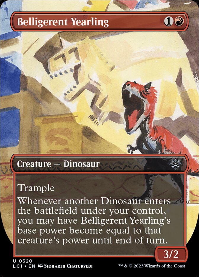 Belligerent Yearling 320 (The Lost Caverns of Ixalan)  - Foil | Good Games Adelaide SA