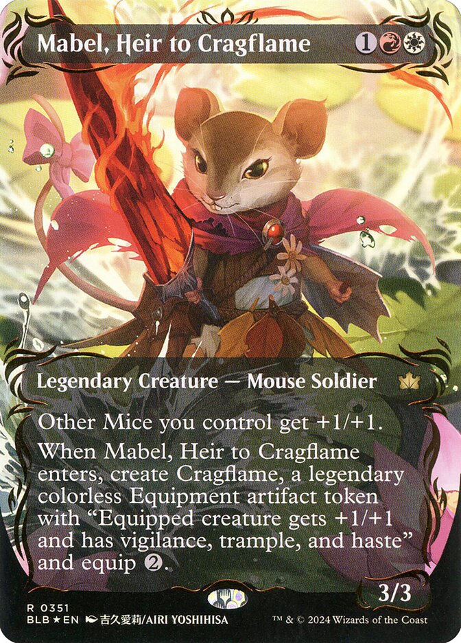 Mabel, Heir to Cragflame 351 (Bloomburrow)  - Foil | Good Games Adelaide SA