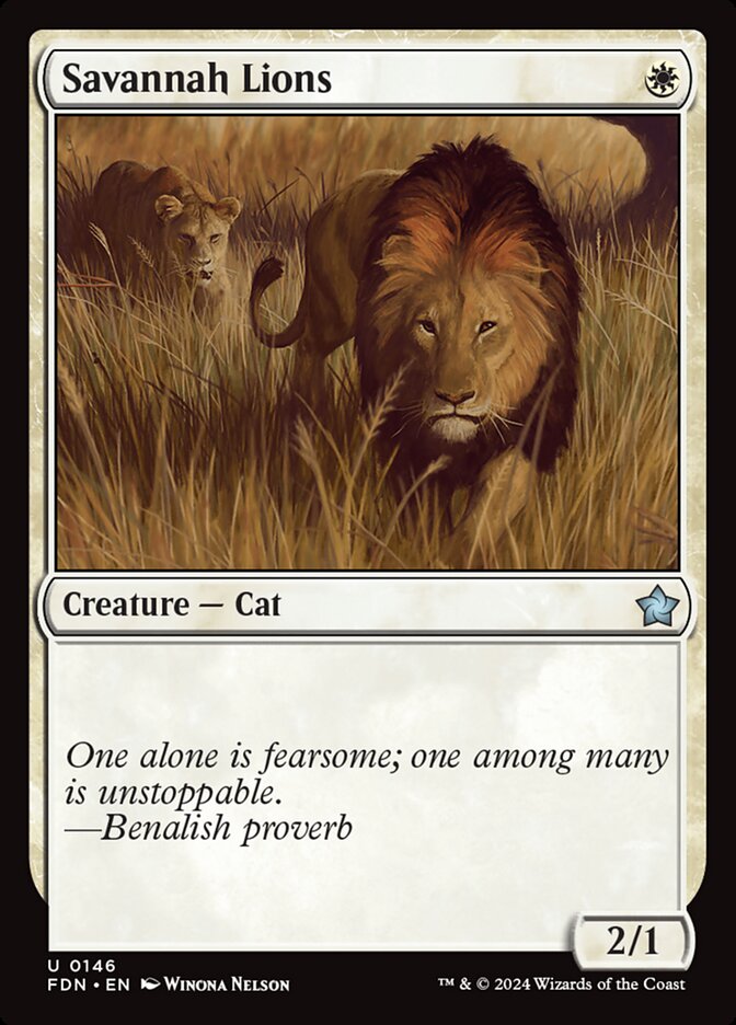 Savannah Lions 146 (Foundations)  - Foil | Good Games Adelaide SA