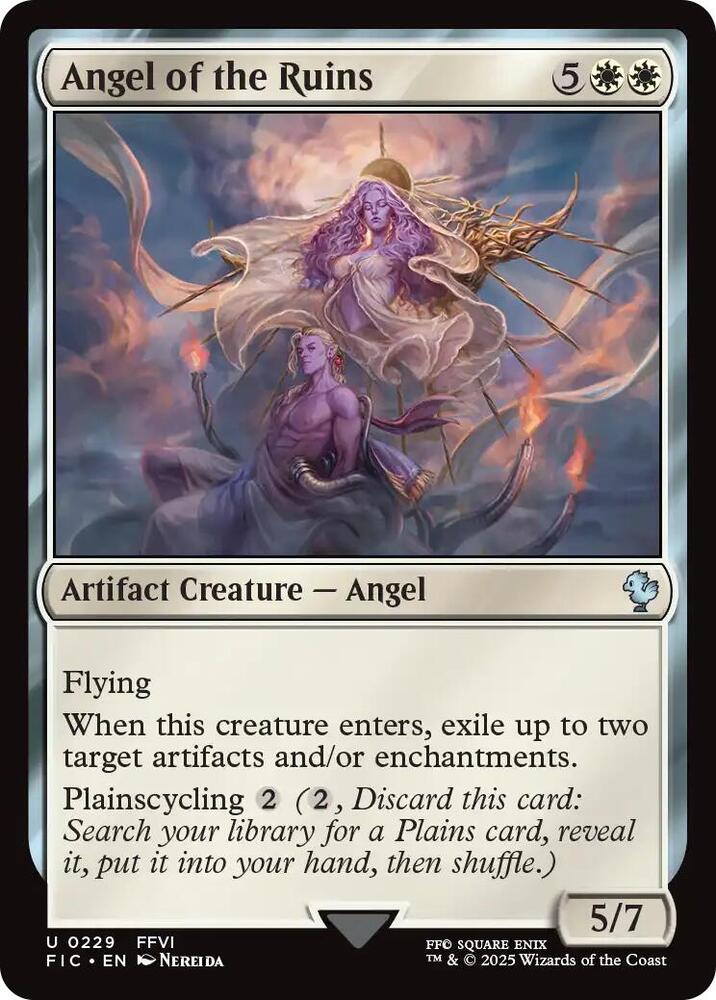 Angel of the Ruins 229 (Commander: FINAL FANTASY)  - Foil | Good Games Adelaide SA