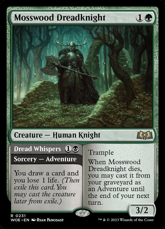 Mosswood Dreadknight // Dread Whispers 231 (Wilds of Eldraine)  - Foil | Good Games Adelaide SA