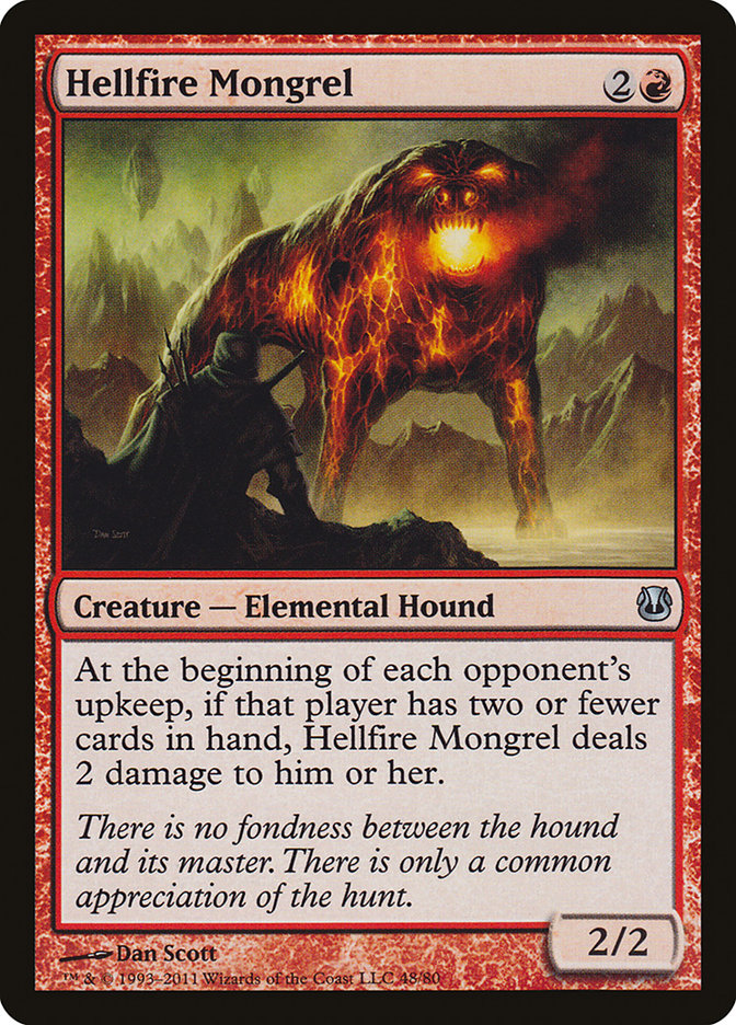 Hellfire Mongrel 48 (Duel Decks: Ajani vs. Nicol Bolas)  | Good Games Adelaide SA