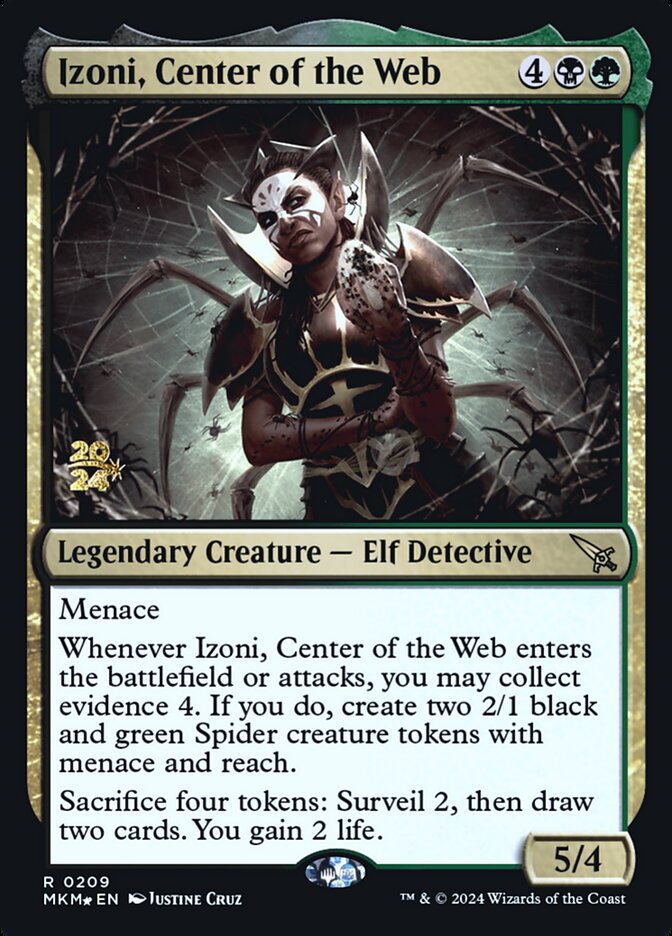 Izoni, Center of the Web 209 (Prerelease Cards)  - Foil | Good Games Adelaide SA