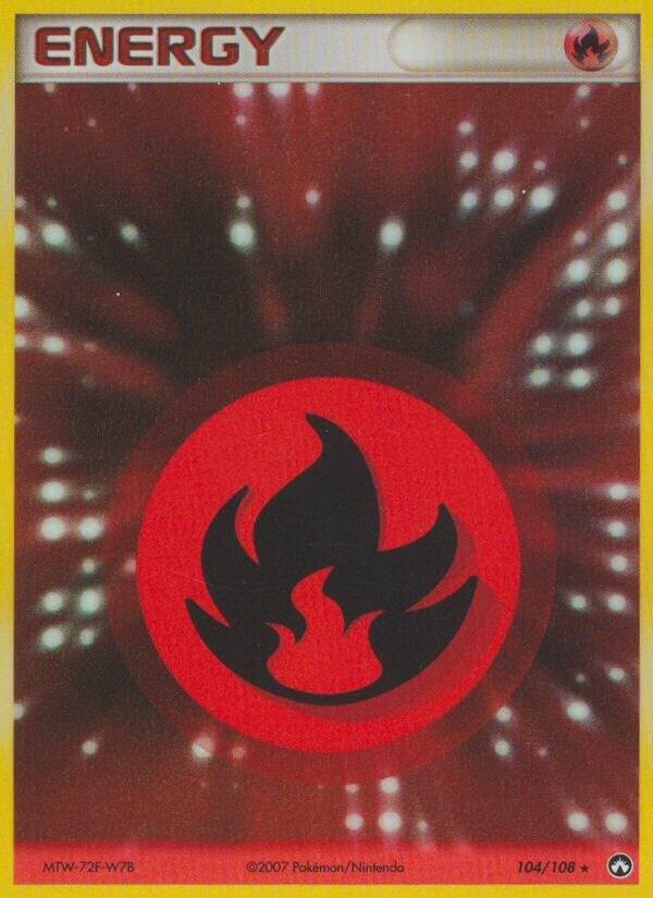 Fire Energy 104/108 (Power Keepers)  - Holofoil | Good Games Adelaide SA