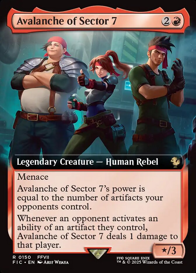 Avalanche of Sector 7 Extended Art 150 (Commander: FINAL FANTASY)  - Extended Art | Good Games Adelaide SA