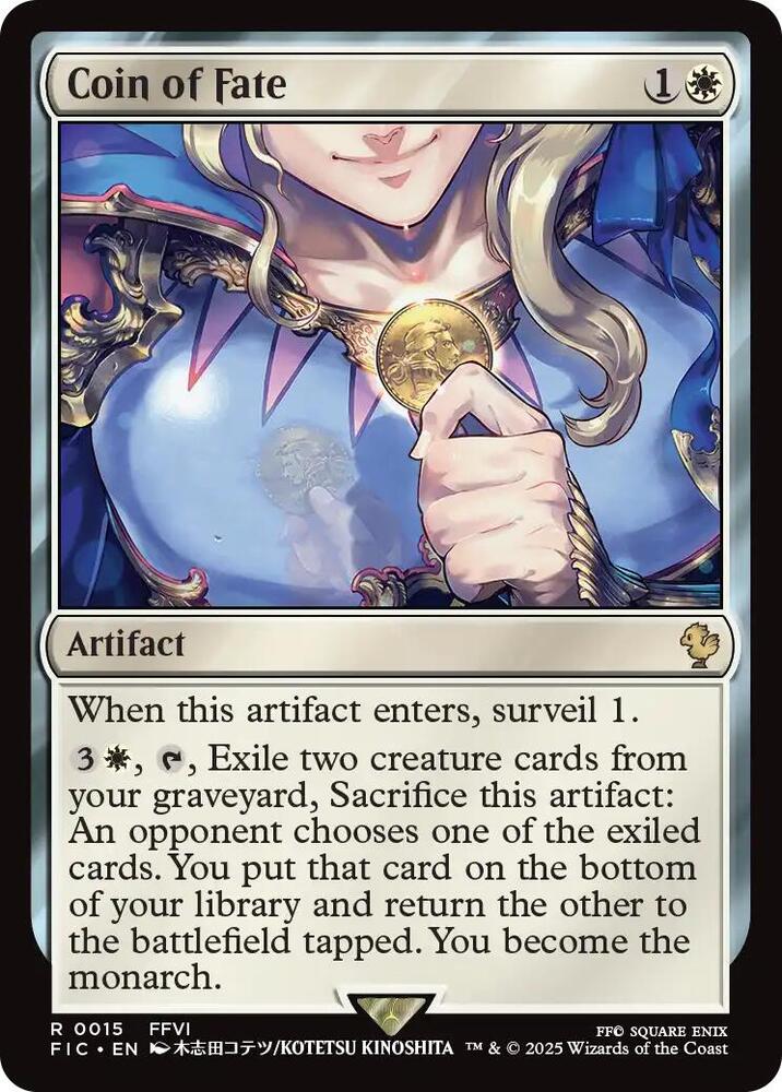Coin of Fate 15 (Commander: FINAL FANTASY)  - Foil | Good Games Adelaide SA