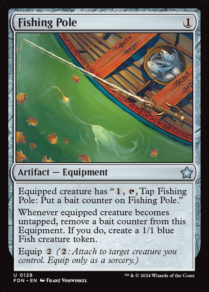 Fishing Pole 128 (Foundations)  - Foil | Good Games Adelaide SA