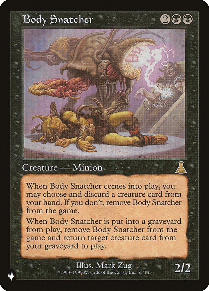 Body Snatcher 53/143 (The List Reprints)  | Good Games Adelaide SA