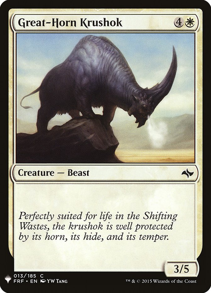 Great-Horn Krushok 13 (The List Reprints)  | Good Games Adelaide SA