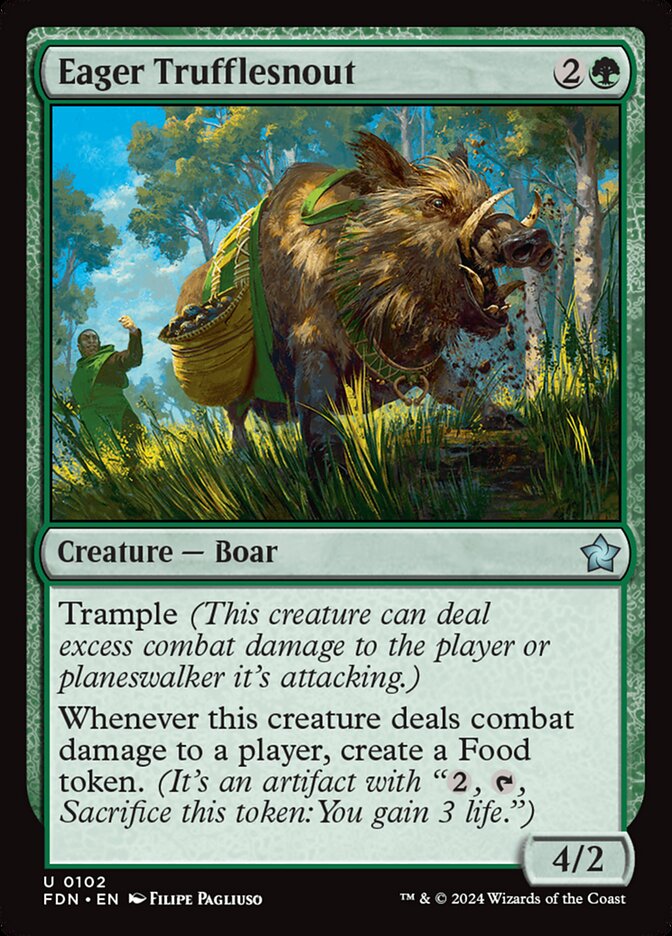 Eager Trufflesnout 102 (Foundations)  - Foil | Good Games Adelaide SA