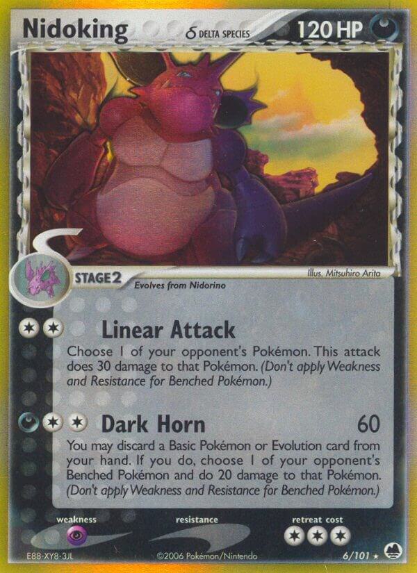 Nidoking Delta Species 6/101 (Dragon Frontiers)  - Holofoil | Good Games Adelaide SA
