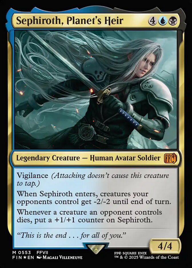 Sephiroth, Planet's Heir 553 (FINAL FANTASY)  - Foil | Good Games Adelaide SA