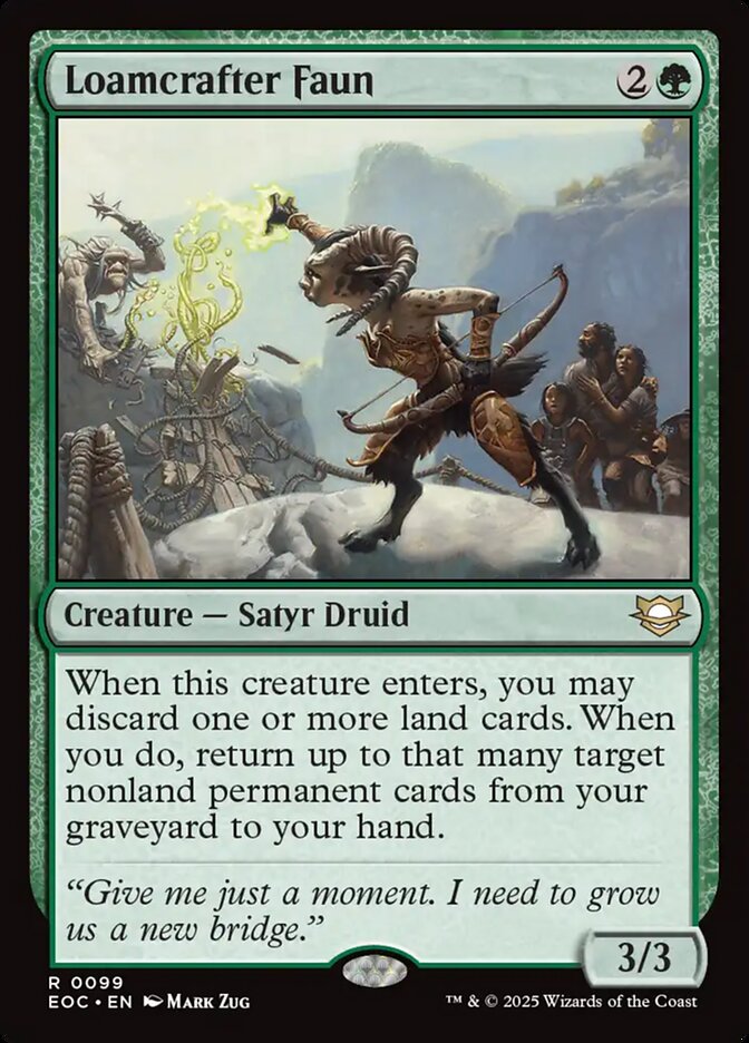 Loamcrafter Faun 99 (Commander: Edge of Eternities)  | Good Games Adelaide SA
