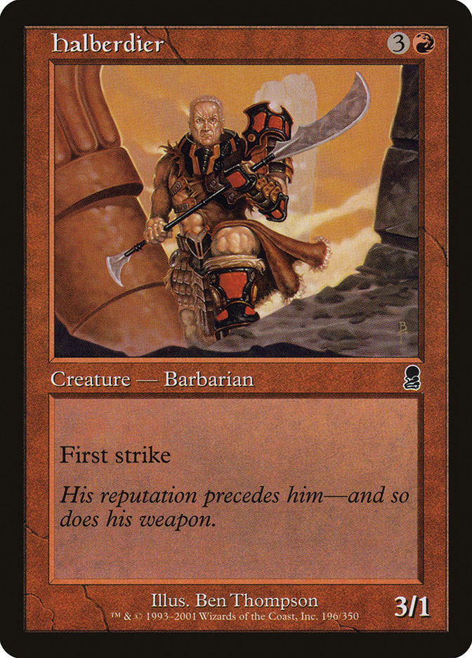 Halberdier 196 (Odyssey)  - Foil | Good Games Adelaide SA
