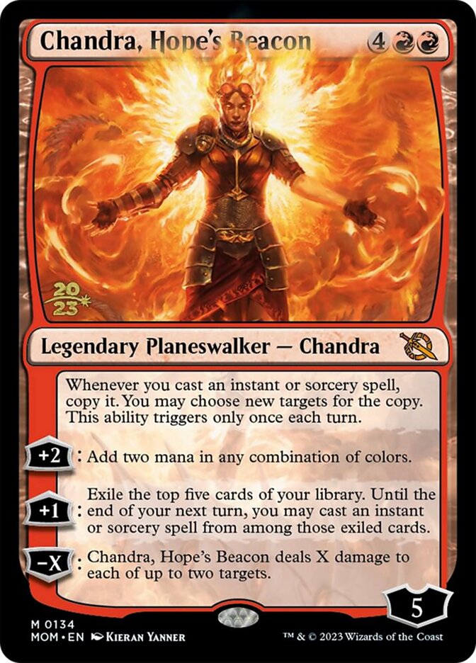 Chandra, Hope's Beacon 134 (Prerelease Cards)  - Foil | Good Games Adelaide SA