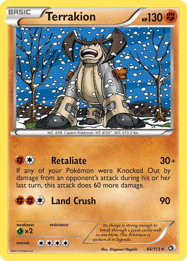 Terrakion 84/113 (Legendary Treasures)  - Holofoil | Good Games Adelaide SA