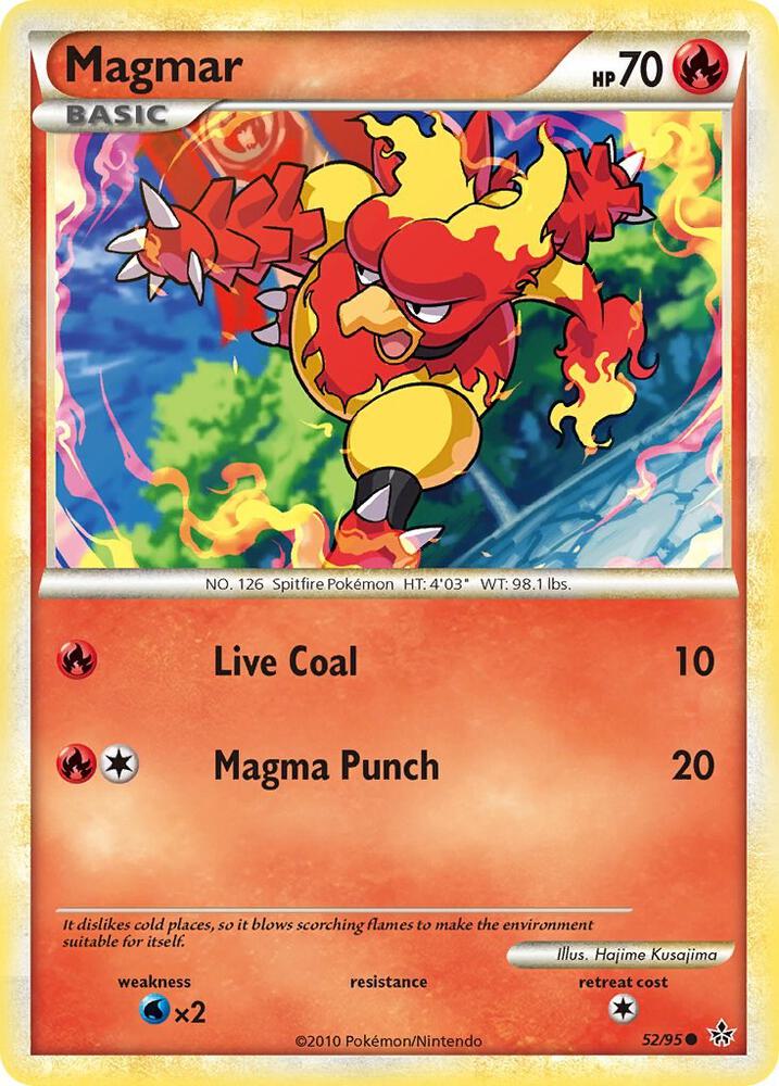Magmar 52/95 (Unleashed)  - Reverse Holofoil | Good Games Adelaide SA