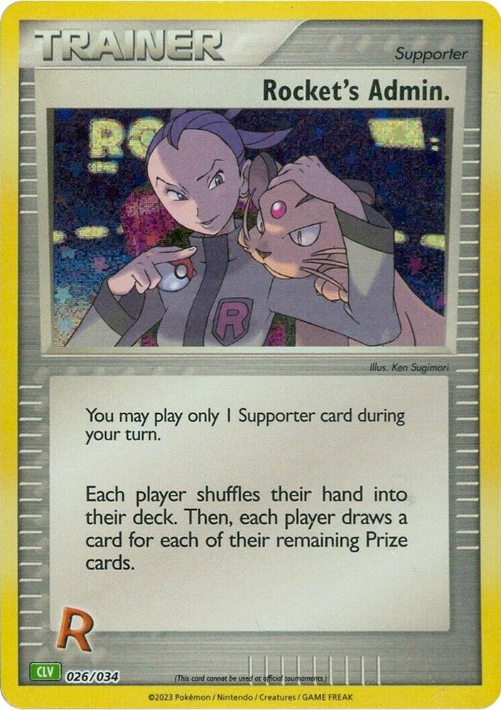 Rockets Admin CLV 026/034 (Trading Card Game Classic)  - Holofoil | Good Games Adelaide SA