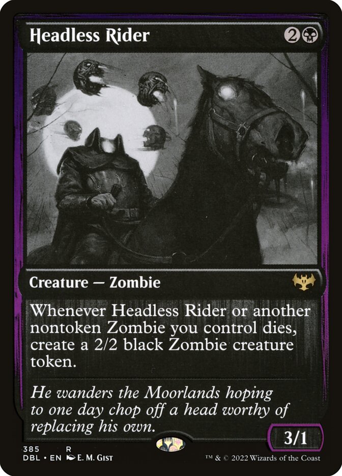 Headless Rider 385 (Innistrad: Double Feature)  - Foil | Good Games Adelaide SA