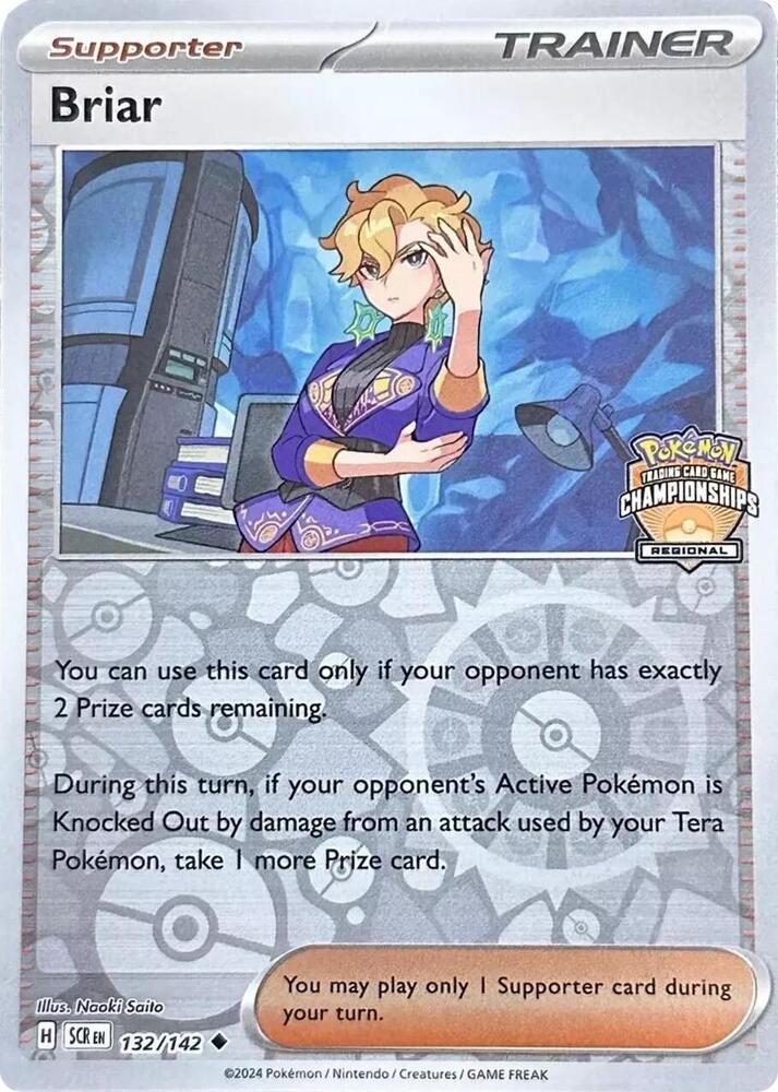 Briar 132 142 Regional Championship 132/142 (League & Championship Cards)  - Reverse Holofoil | Good Games Adelaide SA
