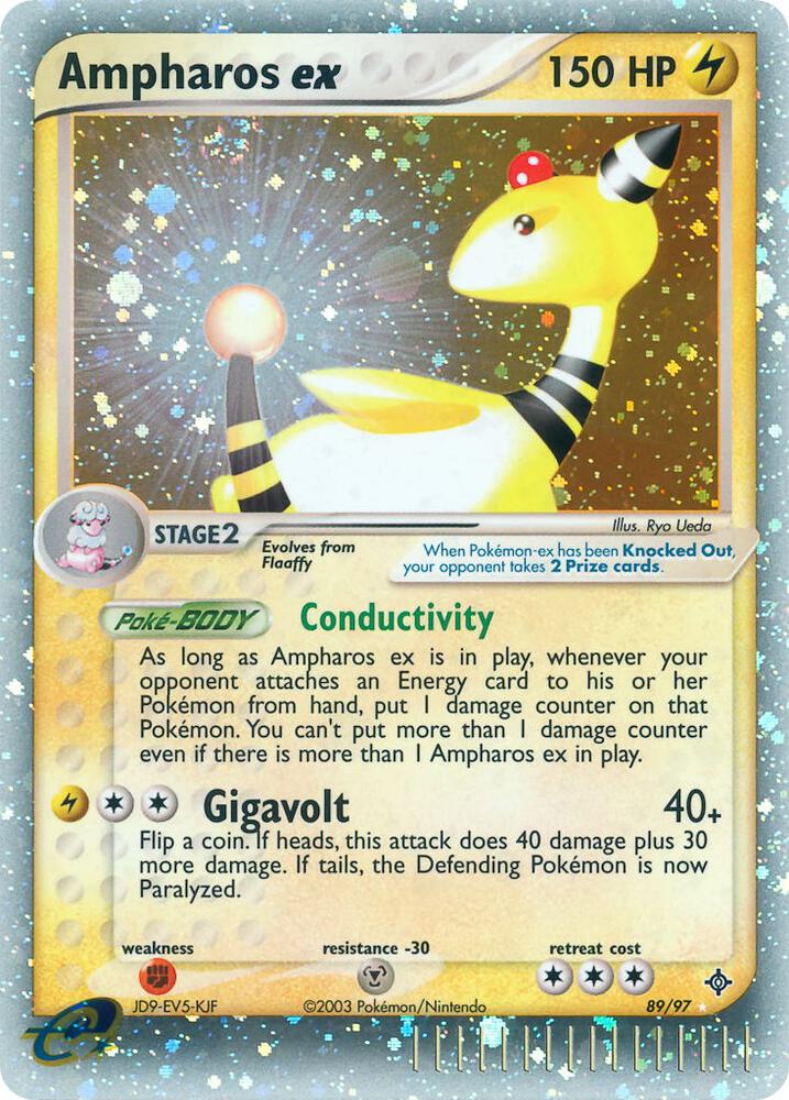 Ampharos ex 89/97 (Dragon)  - Holofoil | Good Games Adelaide SA