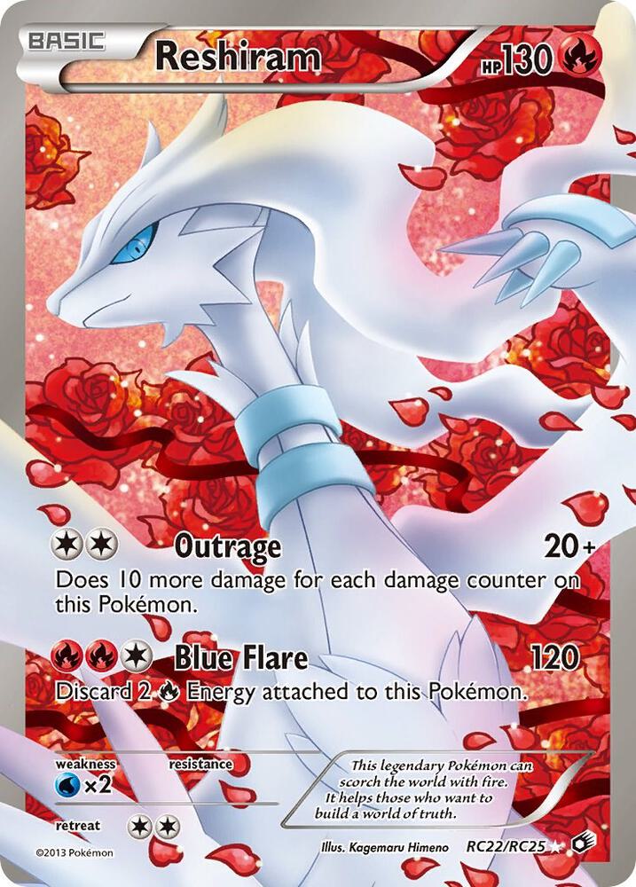 Reshiram Full Art RC22/RC25 (Legendary Treasures: Radiant Collection)  - Holofoil | Good Games Adelaide SA