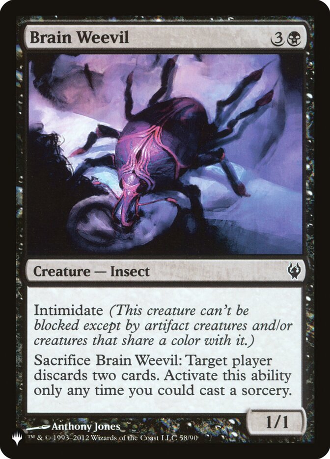 Brain Weevil 58/90 (The List Reprints)  | Good Games Adelaide SA