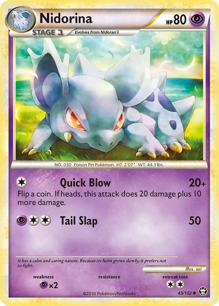 Nidorina 45/102 (Triumphant)  - Reverse Holofoil | Good Games Adelaide SA