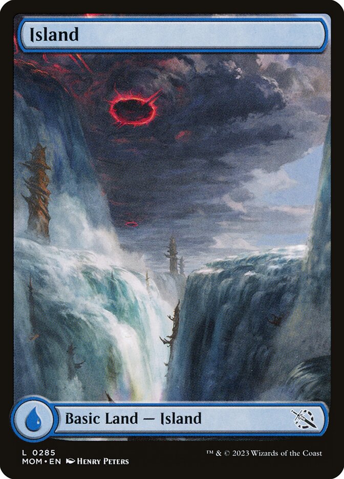 Island 285 (March of the Machine)  - Full Art | Good Games Adelaide SA