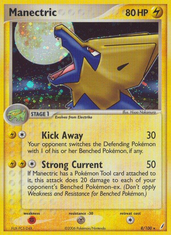 Manectric 8/100 (Crystal Guardians)  - Holofoil | Good Games Adelaide SA