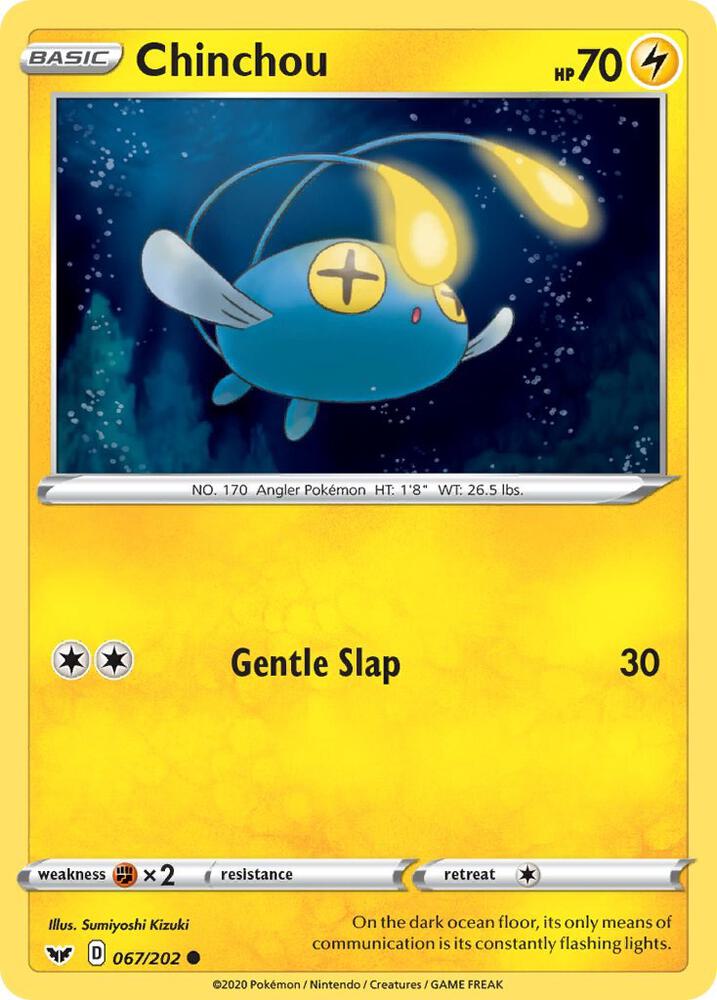 Chinchou 067/202 (SWSH01: Sword & Shield Base Set)  | Good Games Adelaide SA