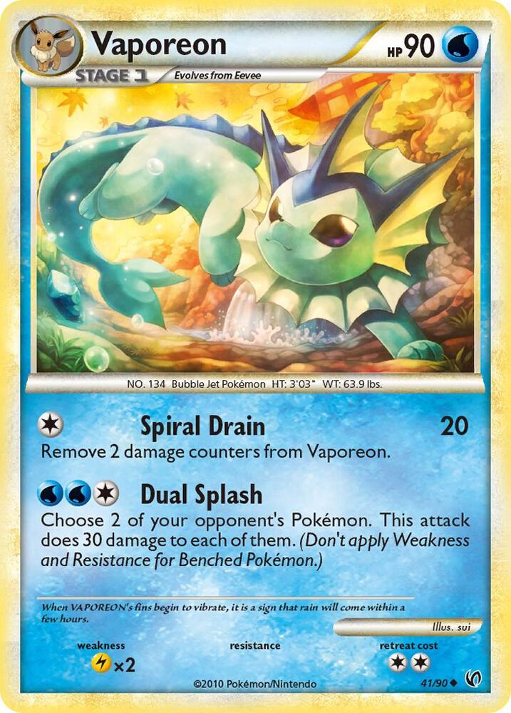 Vaporeon 41/90 (Undaunted)  | Good Games Adelaide SA
