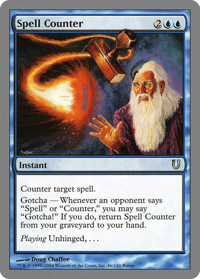 Spell Counter 46 (Unhinged)  - Foil | Good Games Adelaide SA