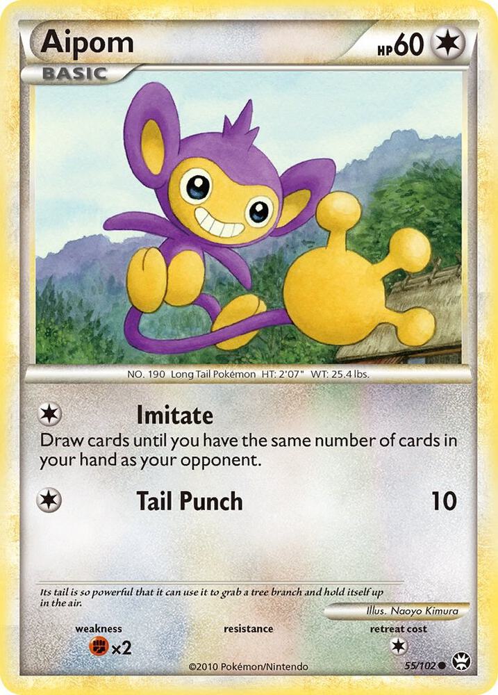 Aipom 55/102 (Triumphant)  - Reverse Holofoil | Good Games Adelaide SA