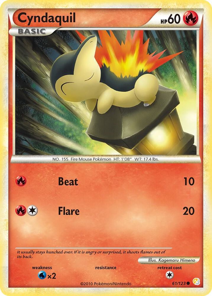 Cyndaquil 61/123 (HeartGold SoulSilver)  | Good Games Adelaide SA