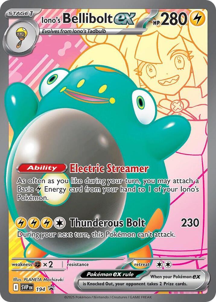 Ionos Bellibolt ex 194 194 (SV: Scarlet & Violet Promo Cards)  - Holofoil | Good Games Adelaide SA