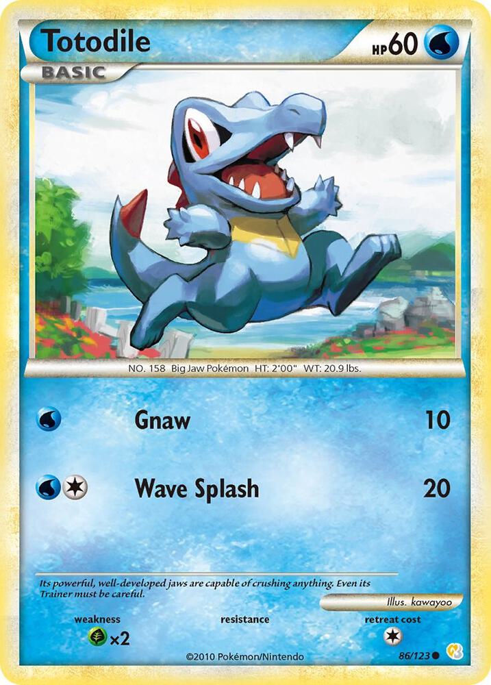 Totodile 86/123 (HeartGold SoulSilver)  - Reverse Holofoil | Good Games Adelaide SA