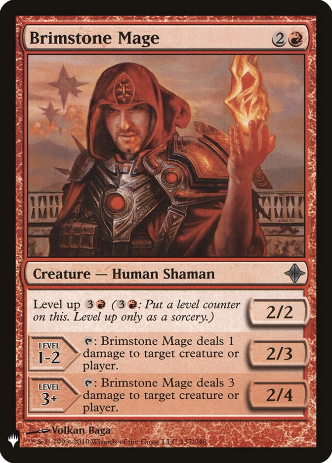Brimstone Mage 137 (The List Reprints)  | Good Games Adelaide SA