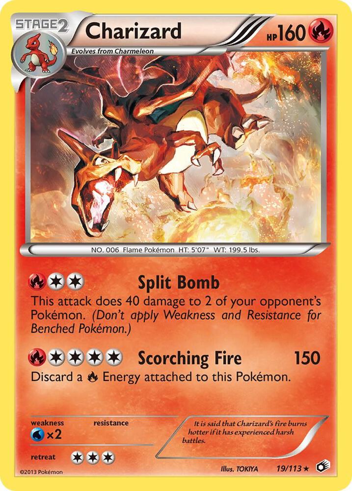 Charizard 19/113 (Legendary Treasures)  - Holofoil | Good Games Adelaide SA