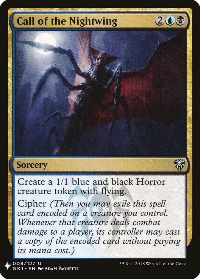 Call of the Nightwing 8 (The List Reprints)  | Good Games Adelaide SA