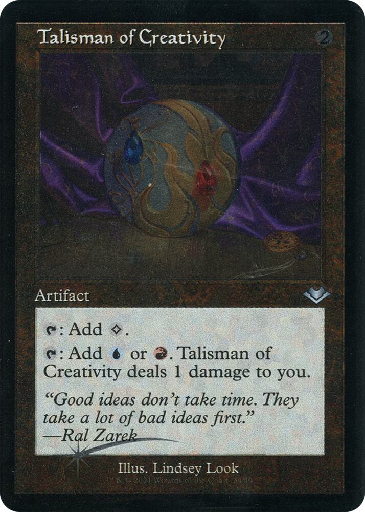 Talisman of Creativity 34 (Modern Horizons)  - Retro Etched Foil | Good Games Adelaide SA