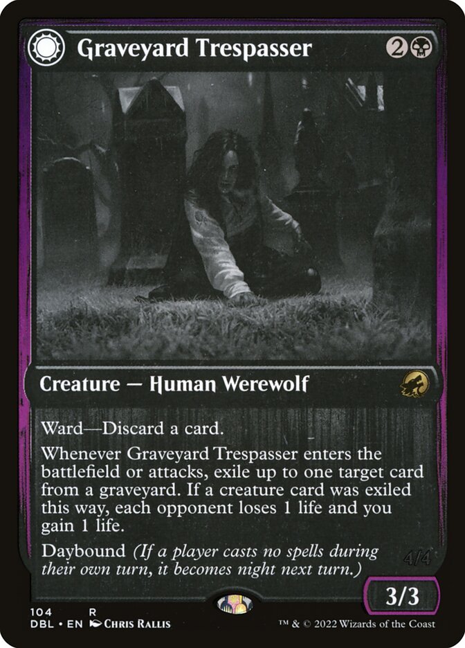 Graveyard Trespasser // Graveyard Glutton 104 (Innistrad: Double Feature)  | Good Games Adelaide SA