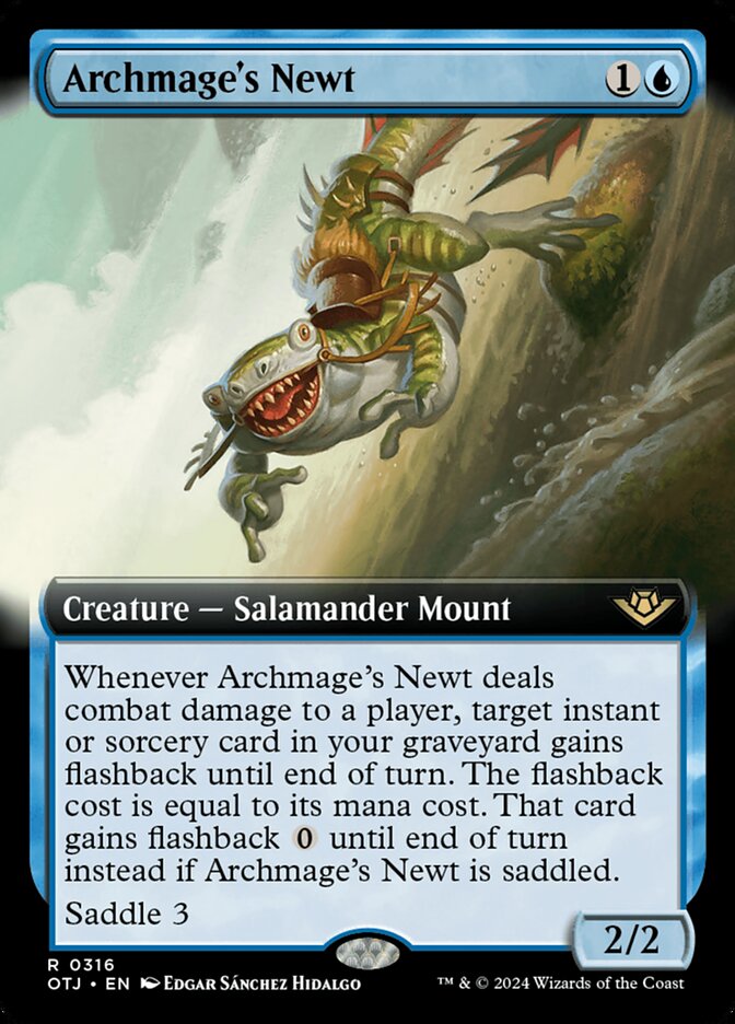 Archmage's Newt 316 (Outlaws of Thunder Junction)  - Foil | Good Games Adelaide SA