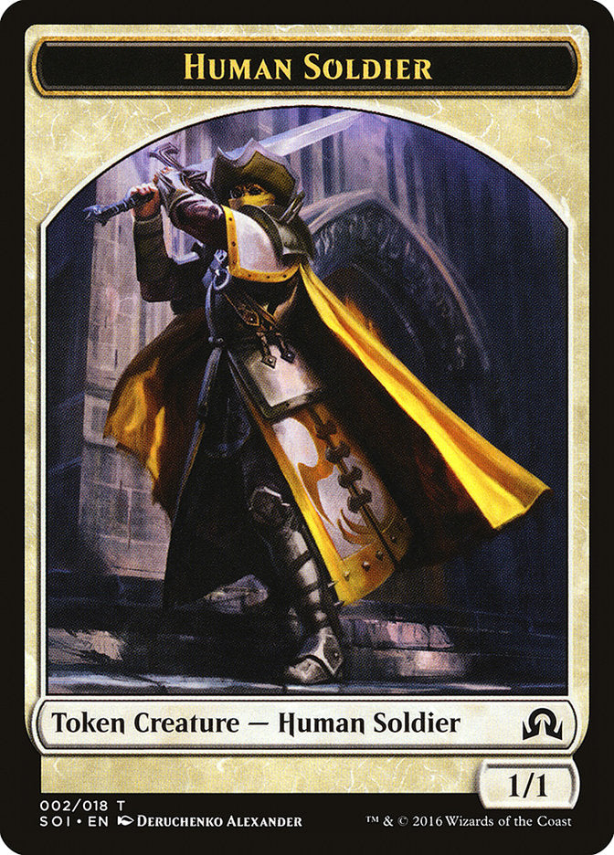 Human Soldier Token 2 (Shadows over Innistrad)  | Good Games Adelaide SA