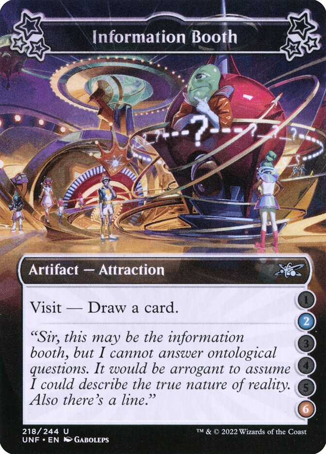 Information Booth 218 (Unfinity)  - Foil | Good Games Adelaide SA